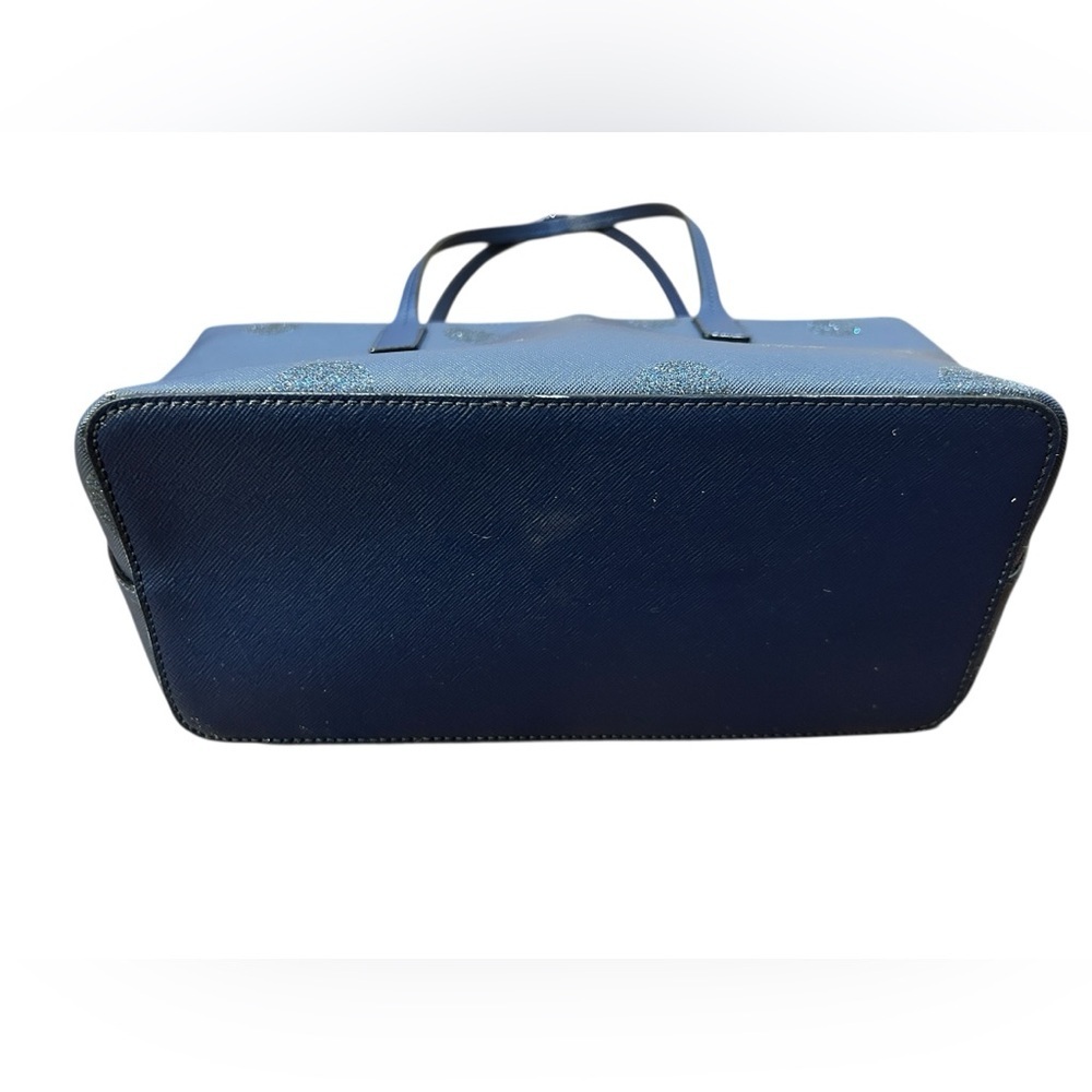 Kate Spade Blue Hani Haven Lane Tote with Sparkle Polka Dots - Picture 6 of 8